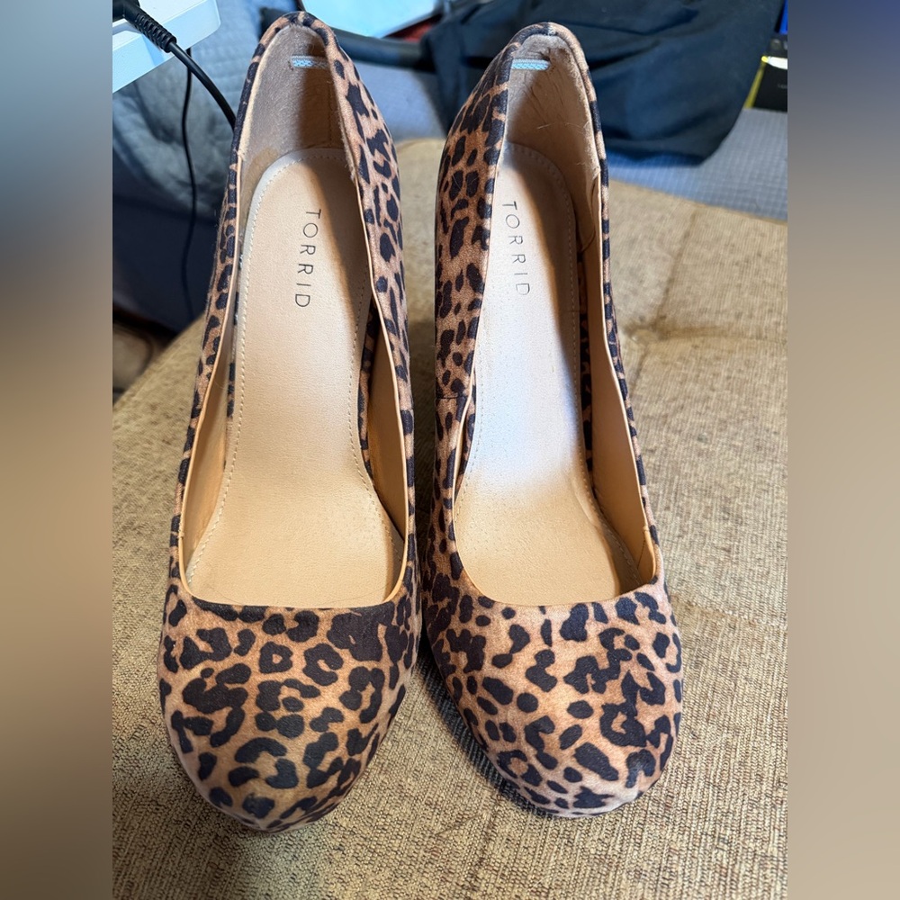 Torrid Brown Leopard Print Heels